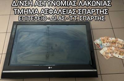 Εξιχνιάστηκαν 6 κλοπές και απόπειρες στη Σπάρτη - Συνελήφθη 33χρονος