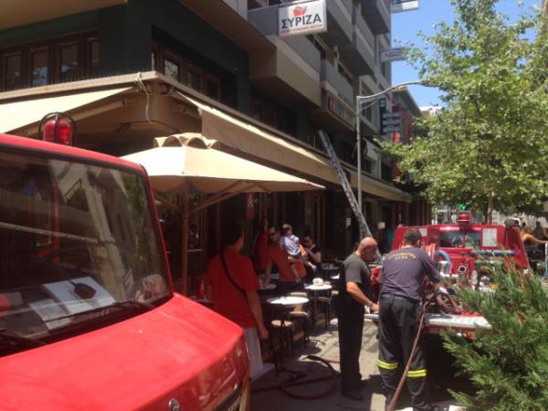 Φωτιά σε κλιματιστικό στην Ιατροπούλου