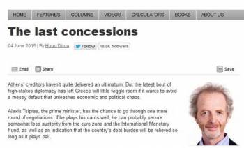 Ντίξον: Ο Τσίπρας να κάνει πίσω αλλιώς χρεοκοπία