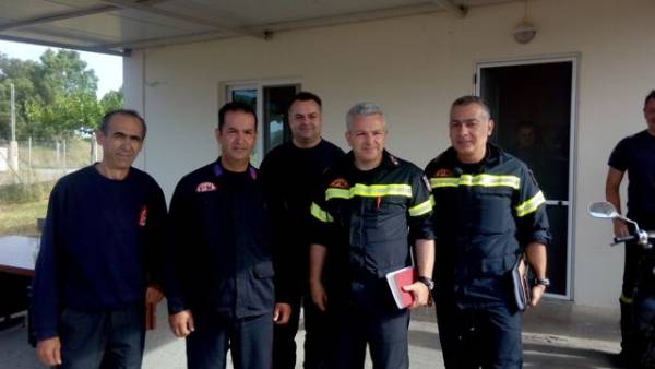 Πυροσβεστική: Ο περιφερειακός διοικητής Πελοποννήσου στο Κλιμάκιο του Μελιγαλά