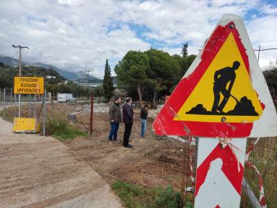 Προχωρά η κατασκευή του υπαίθριου πάρκου ελιάς