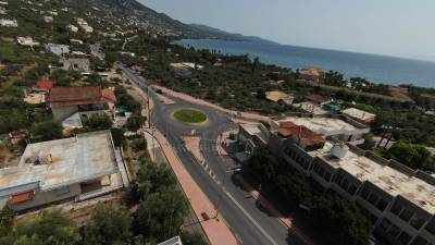 Βελτίωση του δρόμου από κόμβο Φωτεινής έως Messinian Bay