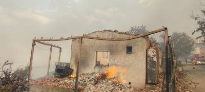 Κάηκαν σπίτια στο Κρυονέρι Μεσσηνίας (βίντεο)