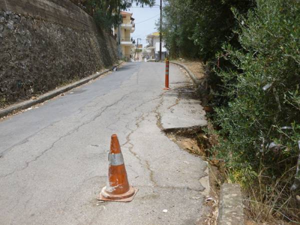 Αποκατάσταση του δρόμου στον Αβραμόγιαννη