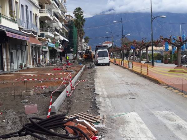 Καλαμάτα: Στόχος να ολοκληρωθεί πριν το καλοκαίρι η ανάπλαση της Ναυαρίνου