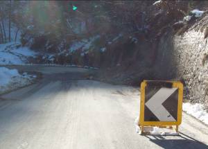 Εθνική οδός Καλαμάτα-Σπάρτη: Κατολισθήσεις στο Χάνι της Κατσαβίνας