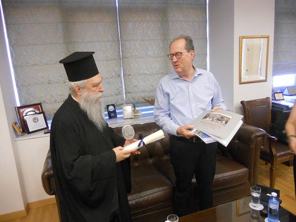 Εθιμοτυπική επίσκεψη μητροπολίτη Μονεμβασίας και Σπάρτης Ευστάθιου σε Νίκα