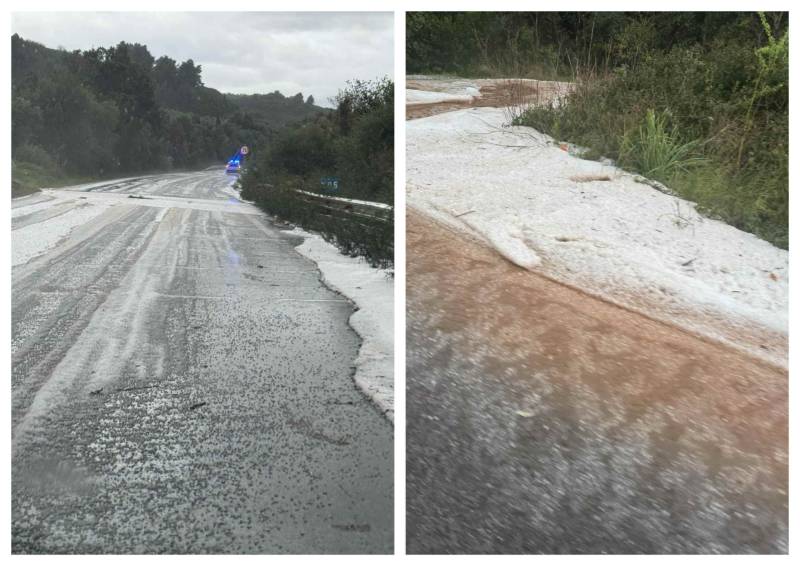 Μεσσηνία: Προβλήματα στο Καλό Νερό - Ελαία από βροχή και χαλαζόπτωση (βίντεο)