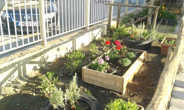 Ομόρφυναν την αυλή στο 24ο Δημοτικό Καλαμάτας