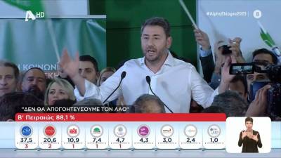 Ανδρουλάκης: "Το ΠΑΣΟΚ ο μοναδικός γνήσιος αντίπαλος της ΝΔ, δεν θα απογοητεύσουμε το λαό" (βίντεο)