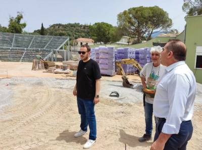 Συνεχίζονται οι εργασίες στο Ανοιχτό Θέατρο Καλαμάτας