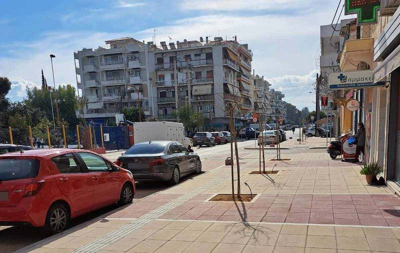 Καλαμάτα: Εργασίες διαγράμμισης σε Ψαρών και Αριστοδήμου