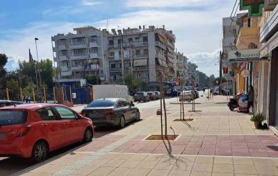 Καλαμάτα: Εργασίες διαγράμμισης σε Ψαρών και Αριστοδήμου