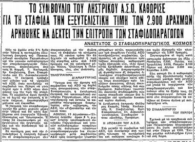 Το σταφιδικό κίνημα και ο Τάσης Κουλαμπάς (240ο μέρος)