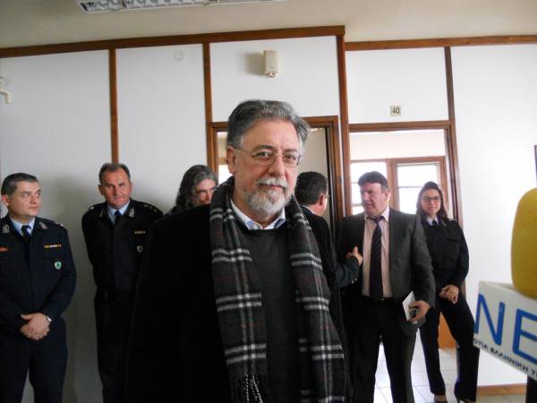 Στην Διεύθυνση Αστυνομίας Μεσσηνίας ο Γιάννης Πανούσης (φωτογραφίες)