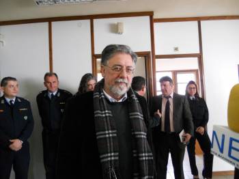 Στην Διεύθυνση Αστυνομίας Μεσσηνίας ο Γιάννης Πανούσης (φωτογραφίες)