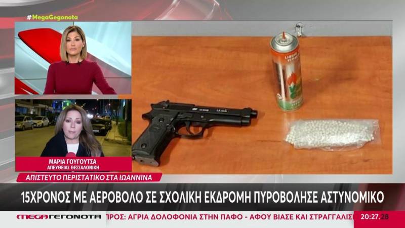Γιάννενα: 15χρονος πυροβόλησε με αεροβόλο αστυνομικό (βίντεο)