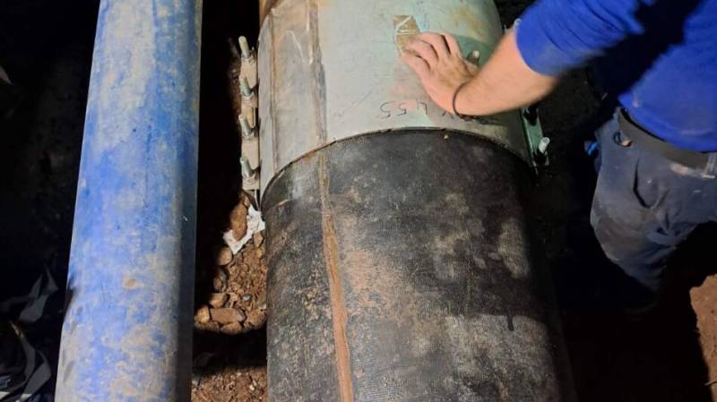 Αποκαταστάθηκε η βλάβη στον αγωγό ύδρευσης Φ500 - Επανήλθε η υδροδότηση σε Βέργα, Μ. Μαντίνεια, Αβία και Δολούς