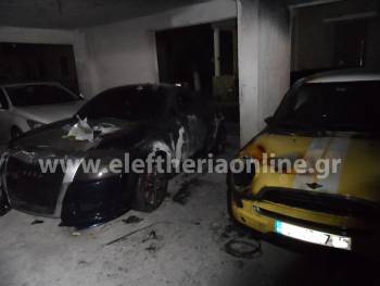 Εμπρησμός αυτοκινήτων σε πιλοτή στη Βύρωνος