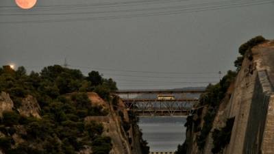 Διακοπή διελεύσεων στη Διώρυγα της Κορίνθου λόγω εργασιών αποκατάστασης