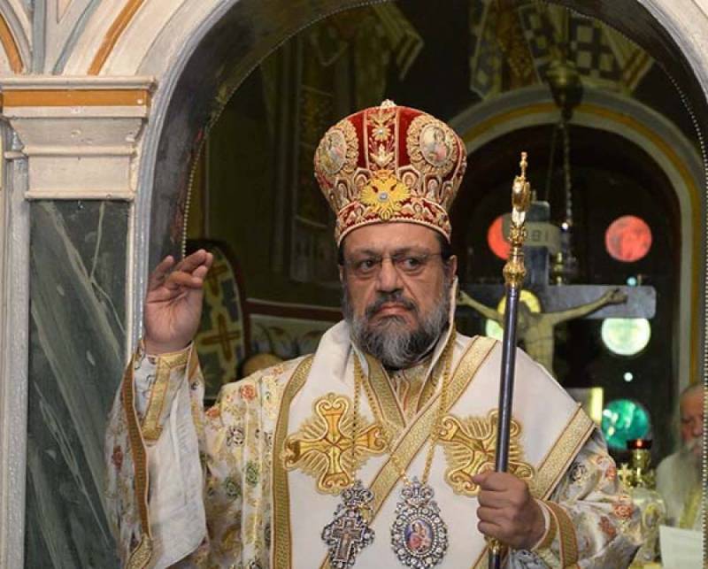 Ο μητροπολίτης Μεσσηνίας στην Αγία Αικατερίνη