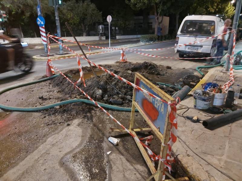 Καλαμάτα: Προβλήματα από βλάβη σε αγωγό ύδρευσης