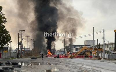 Επεισόδια στη Θεσσαλονίκη με Ρομά και ΜΑΤ: Φωτιές και οδοφράγματα στο Μεταγωγών (Βίντεο)
