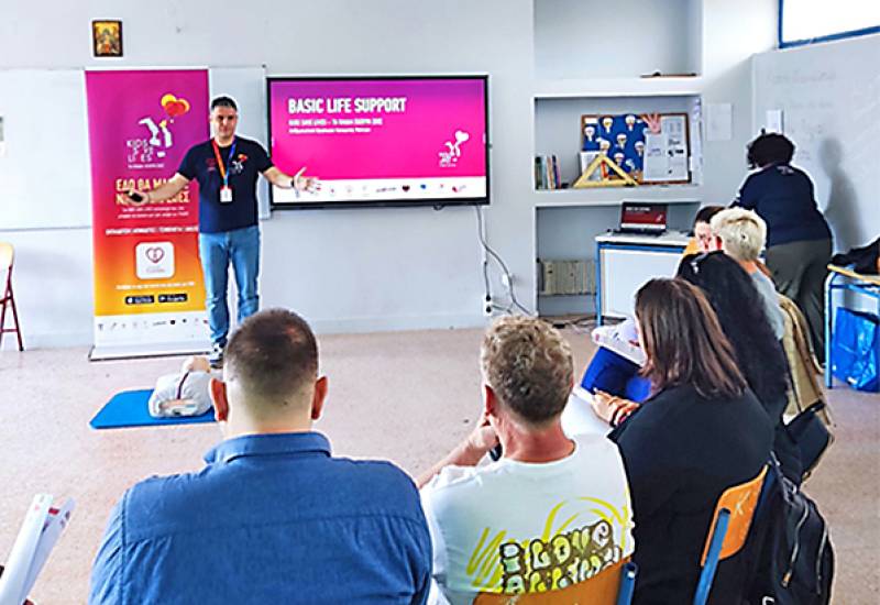 Ενημέρωση για τις Πρώτες Βοήθειες στο Γυμνάσιο Αριστομένη