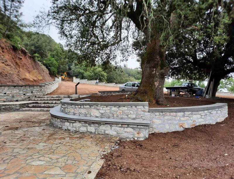 Διαμόρφωση περιβάλλοντα χώρου της μονής Αγίου Νικήτα