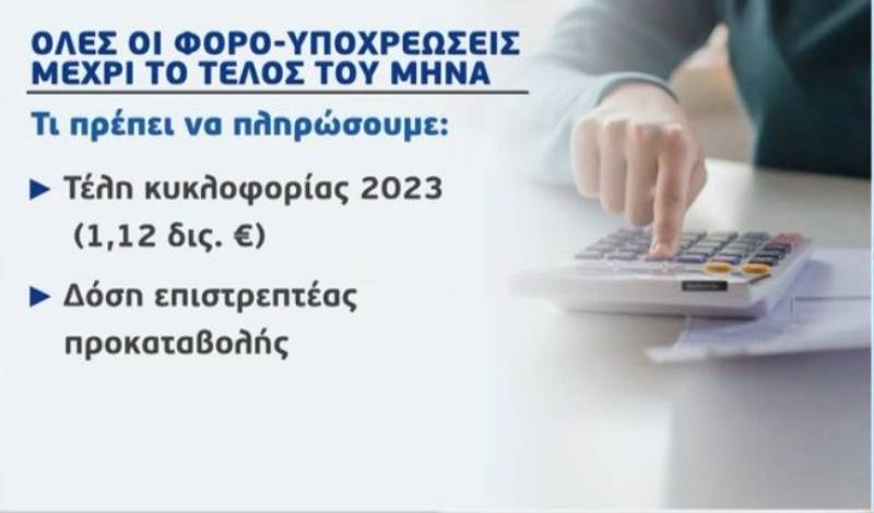 Οι φορο-υποχρεώσεις μέχρι το τέλος Φεβρουαρίου (Βίντεο)