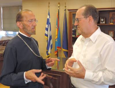 Ο μητροπολίτης Σαν Φρανσίσκο επισκέφθηκε το δημαρχείο Καλαμάτας