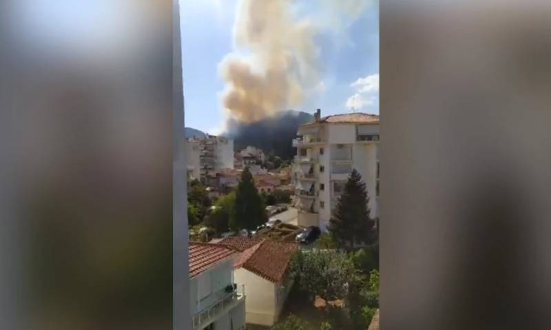 Τρίπολη: Φωτιά σε δασική περιοχή στον Άγιο Βλάσση