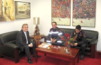 Συνάντηση Αποστολόπουλου με το διοικητή της 6ης ΕΜΑΚ