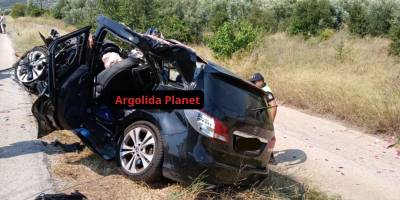 Αργολίδα: Τρεις νεκροί μετά από μετωπική σύγκρουση τζιπ με νταλίκα (Βίντεο)