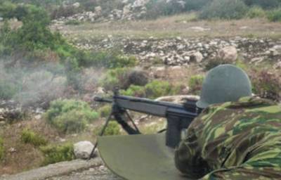 Εκπαίδευση με πραγματικά πυρά στο πεδίο βολής του 9ου Συντάγματος Πεζικού