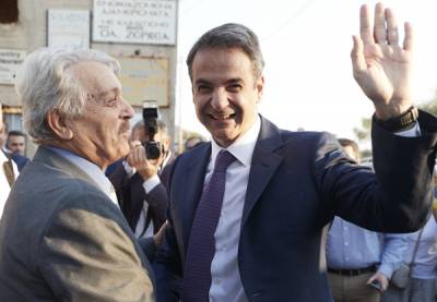 Ο Μητσοτάκης στο Δημαρχείο Δυτικής Μάνης