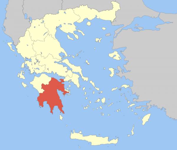 Η τριχοτόμηση της Πελοποννήσου