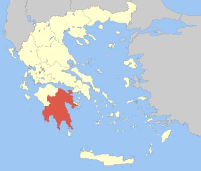 Η τριχοτόμηση της Πελοποννήσου