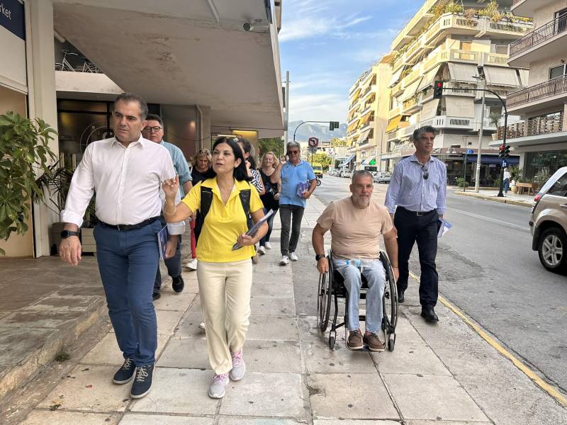 Συνεχίζονται οι περιοδείες Βασιλόπουλου σε γειτονιές της Καλαμάτας