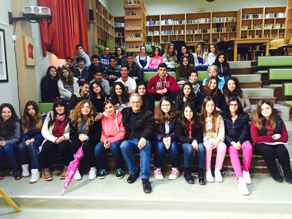 Ομιλία Χαλιακόπουλου σε μαθητές της Κυπαρισσίας