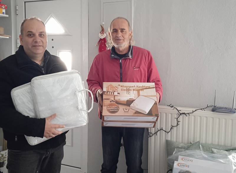 Προσέφεραν ηλεκτρικές κουβέρτες σε ηλικιωμένους