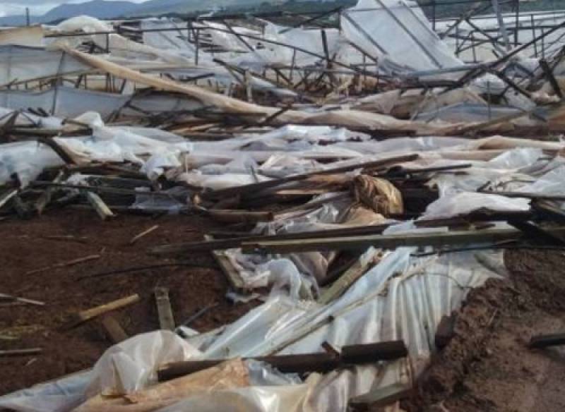 Ζημιές σε θερμοκηπιακή μονάδα στην Αγία Κυριακή