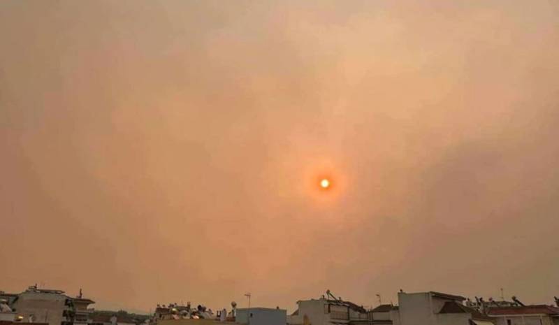 Θολός ο ορίζοντας σε Αχαΐα και Αιτωλοακαρνανία από τη φωτιά στη Βοιωτία