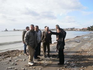 Αυτοψία Αλευρά για τις ζημιές στη Μεθώνη