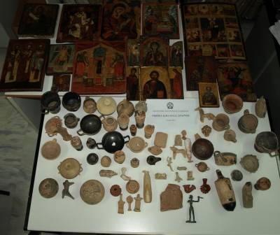 Σύλληψη 3 αρχαιοκάπηλων στη Μονεμβασία (φωτο)