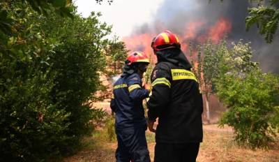 Σε εξέλιξη φωτιά στο Κρυονέρι Αιτωλοακαρνανίας