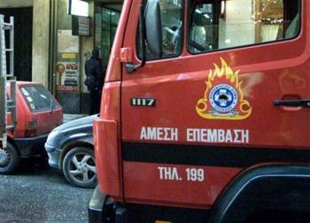 Πυρκαγιά σε διώροφο στα Ανώγεια Σπάρτης