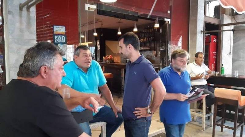 Περιοδεία Χαρίτση σε Καζάρμα, Βλαχόπουλο και Χώρα