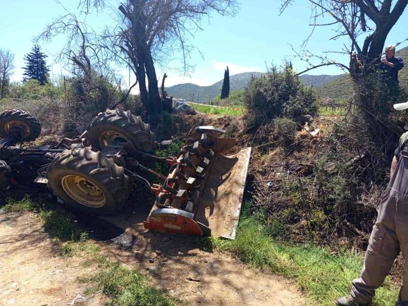 52χρονος καταπλακώθηκε από το τρακτέρ του στο Παρθένι Αρκαδίας