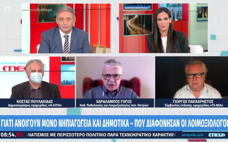 Γώγος: Αιφνιδιαστήκαμε από την απόφαση της κυβέρνησης να ανοίξει τα σχολεία (Βίντεο)